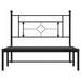 Cadru de pat din metal cu tăblie, negru, 107x203 cm - WALTI WALTI