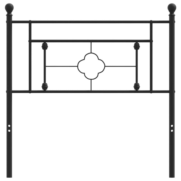 Tăblie de pat metalică, negru, 90 cm - WALTI WALTI