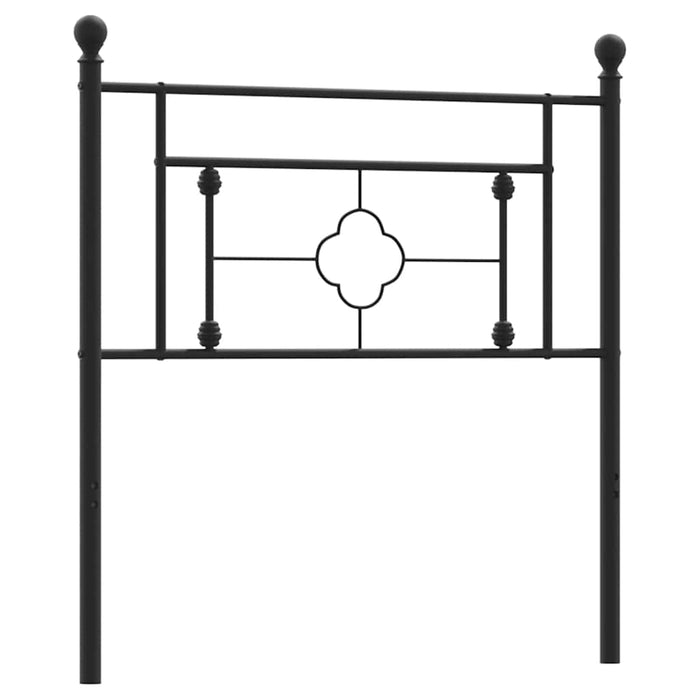 Tăblie de pat de schimb metalică, negru, 100 cm WALTI