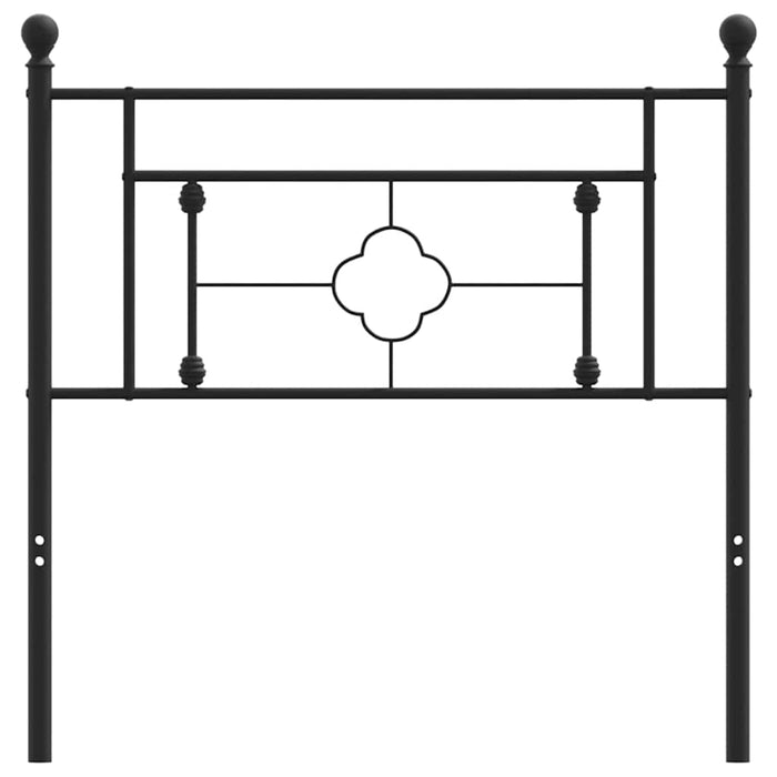 Tăblie de pat de schimb metalică, negru, 100 cm WALTI