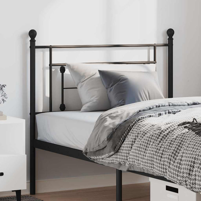 Tăblie de pat de schimb metalică, negru, 100 cm WALTI