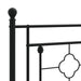 Tăblie de pat metalică, negru, 200 cm - WALTI WALTI