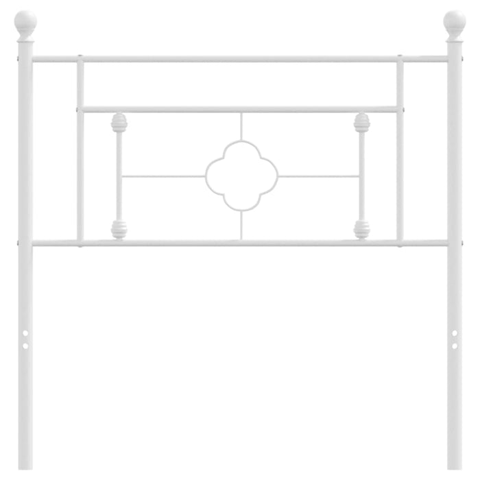 Tăblie de pat metalică, alb, 100 cm - WALTI WALTI