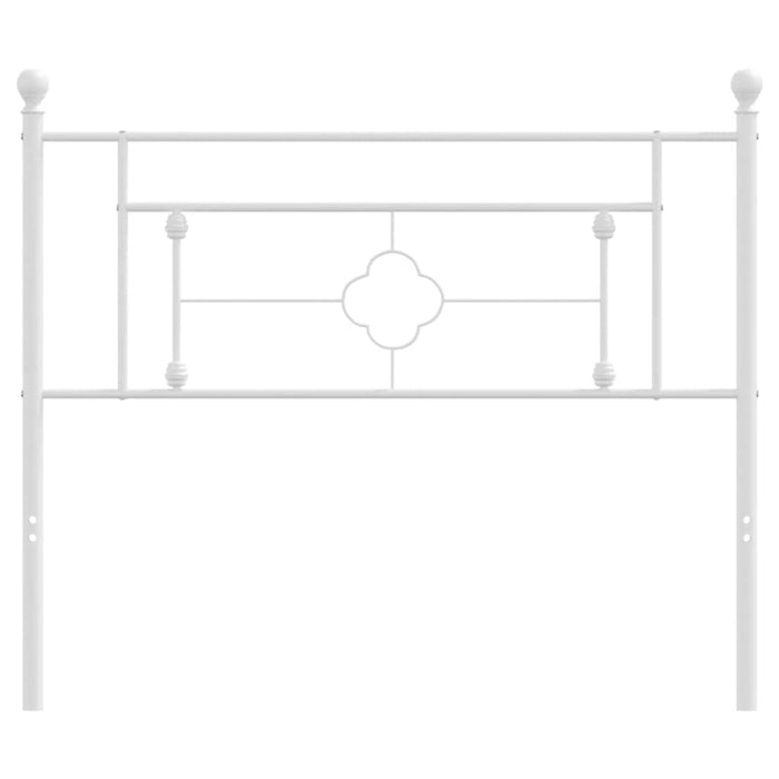 Tăblie de pat metalică, alb, 107 cm - WALTI WALTI