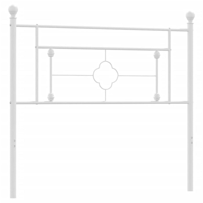 Tăblie de pat metalică, alb, 107 cm - WALTI WALTI