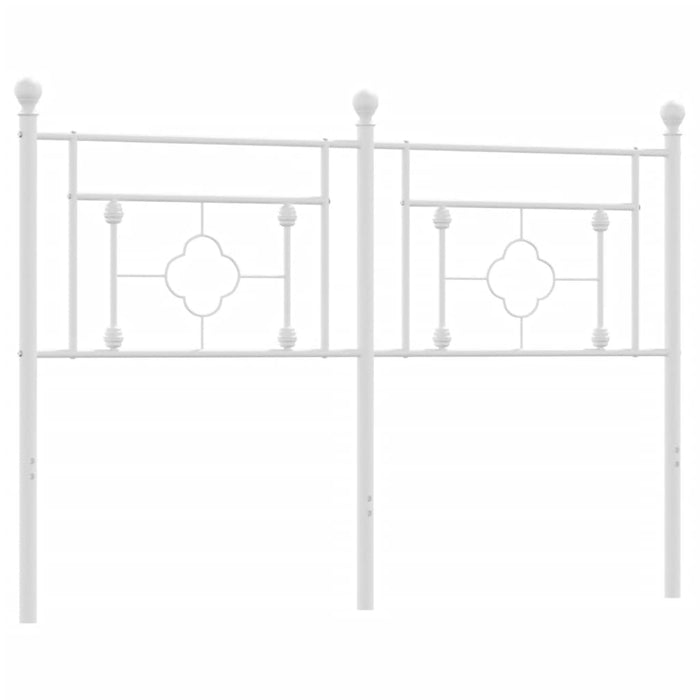 Tăblie de pat metalică, alb, 140 cm - WALTI WALTI