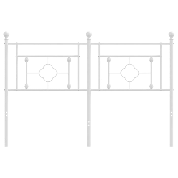 Tăblie de pat metalică, alb, 140 cm - WALTI WALTI