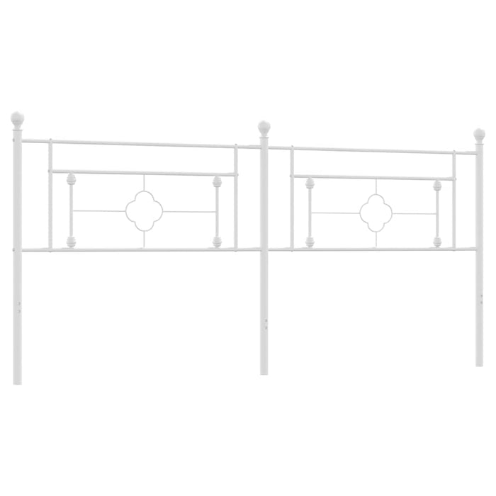 Tăblie de pat de schimb metalică, alb, 200 cm WALTI