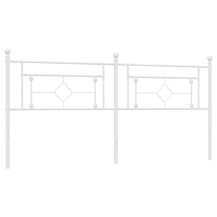 Tăblie de pat de schimb metalică, alb, 200 cm WALTI
