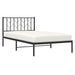 Cadru de pat din metal cu tăblie, negru, 107x203 cm - WALTI WALTI