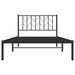 Cadru de pat din metal cu tăblie, negru, 107x203 cm - WALTI WALTI