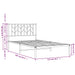 Cadru de pat din metal cu tăblie, negru, 107x203 cm - WALTI WALTI