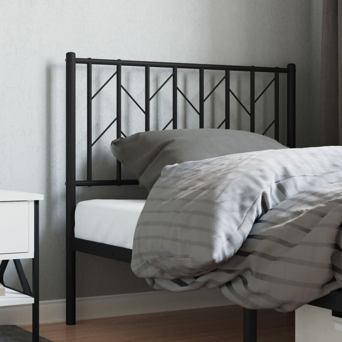 Tăblie de pat metalică, negru, 90 cm - WALTI WALTI