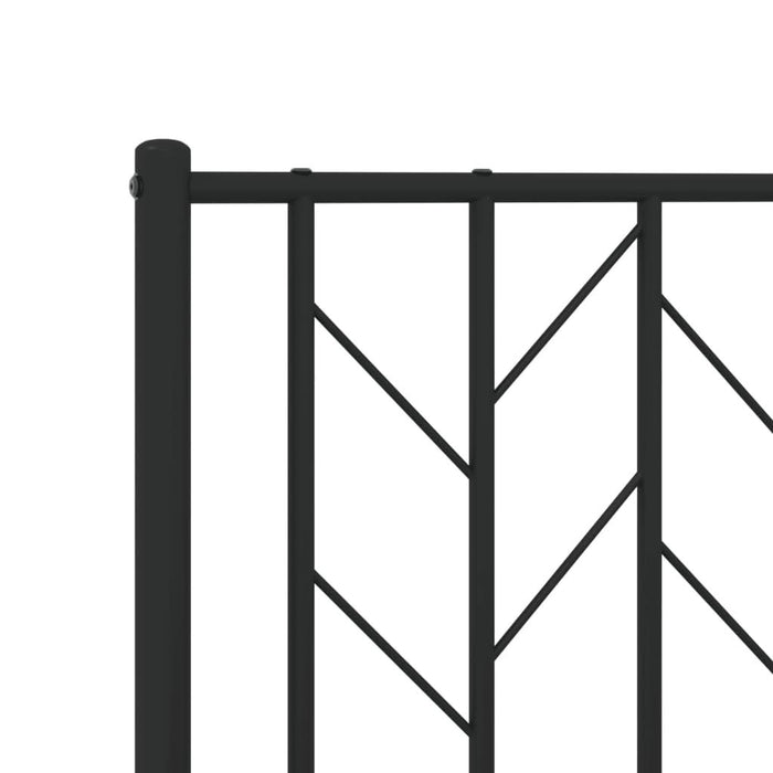 Tăblie de pat metalică, negru, 90 cm - WALTI WALTI