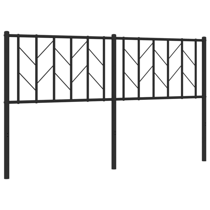 Tăblie de pat de schimb metalică, negru, 150 cm WALTI