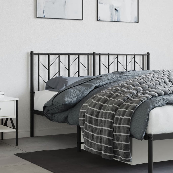 Tăblie de pat de schimb metalică, negru, 150 cm WALTI