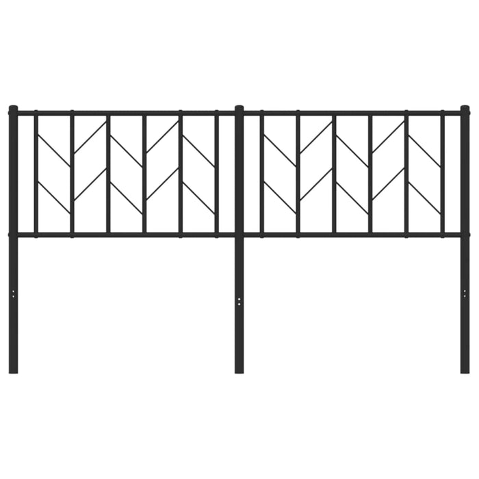 Tăblie de pat de schimb metalică, negru, 150 cm WALTI