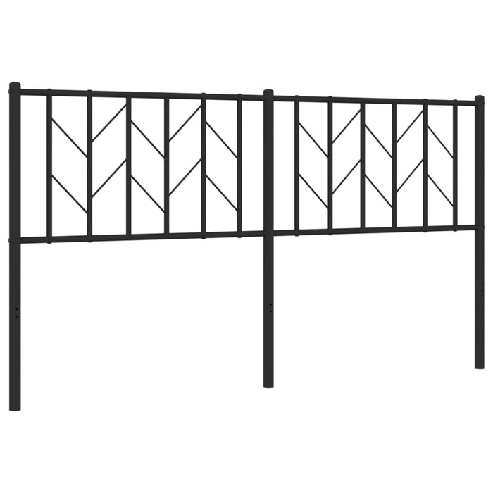 Tăblie de pat de schimb metalică, negru, 160 cm WALTI