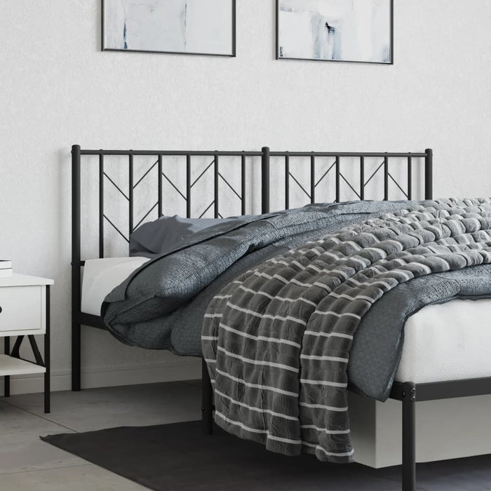 Tăblie de pat de schimb metalică, negru, 160 cm WALTI