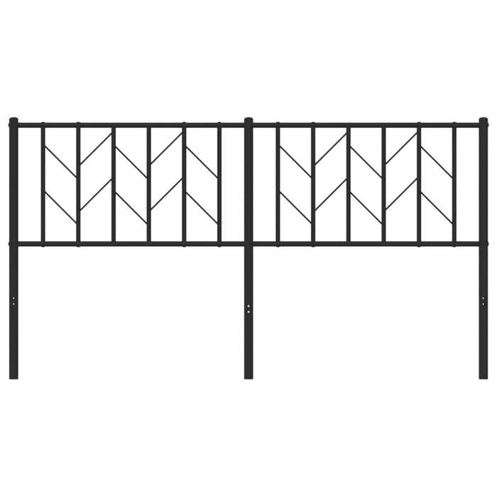 Tăblie de pat de schimb metalică, negru, 160 cm WALTI