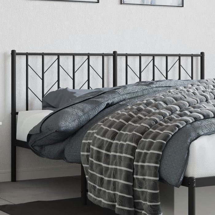 Tăblie de pat de schimb metalică, negru, 160 cm WALTI