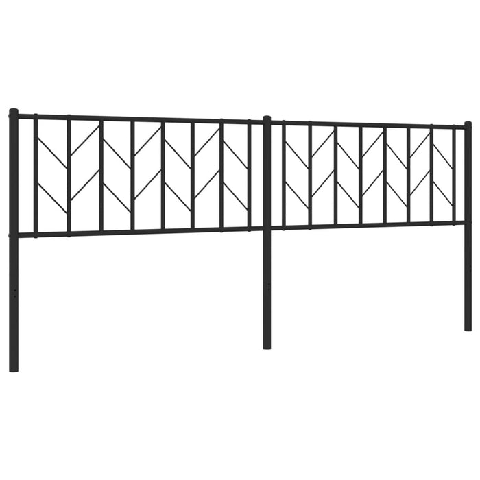 Tăblie de pat de schimb metalică, negru, 200 cm WALTI
