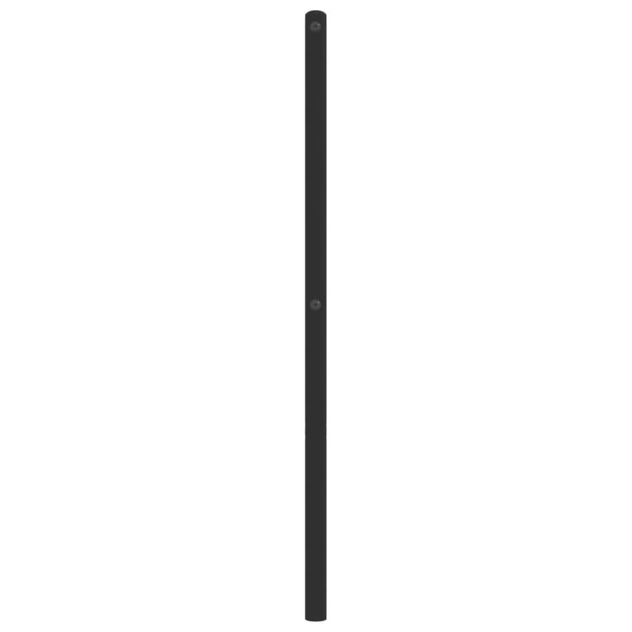Tăblie de pat de schimb metalică, negru, 200 cm WALTI