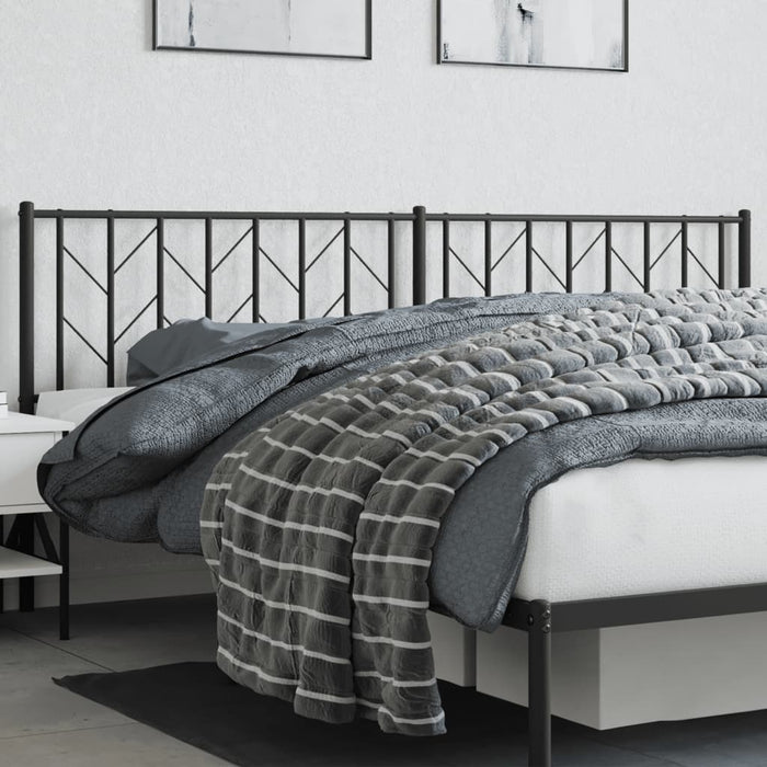 Tăblie de pat de schimb metalică, negru, 200 cm WALTI
