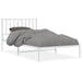 Cadru de pat din metal cu tăblie, alb, 107x203 cm - WALTI WALTI