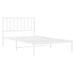Cadru de pat din metal cu tăblie, alb, 107x203 cm - WALTI WALTI