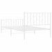 Cadru de pat metalic cu tăblie de cap/picioare- alb 107x203 cm - WALTI WALTI