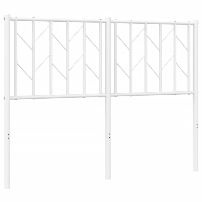 Tăblie de pat metalică, alb, 120 cm - WALTI WALTI