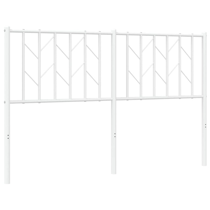 Tăblie de pat metalică, alb, 140 cm - WALTI WALTI