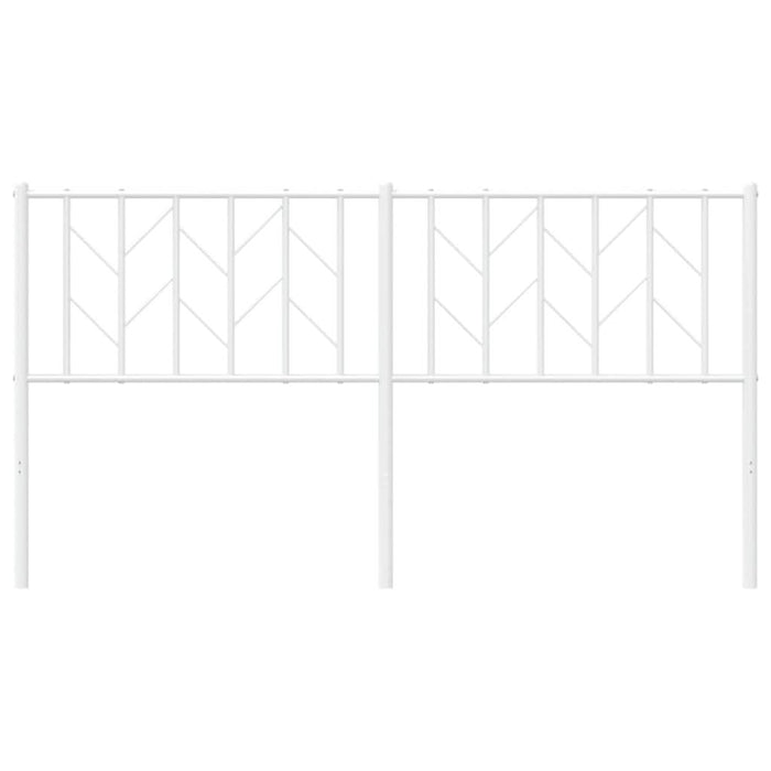 Tăblie de pat metalică, alb, 160 cm - WALTI WALTI