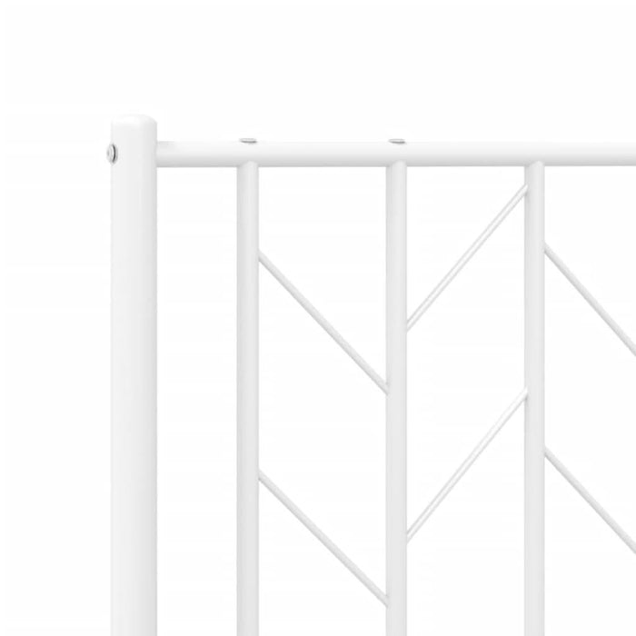 Tăblie de pat metalică, alb, 160 cm - WALTI WALTI