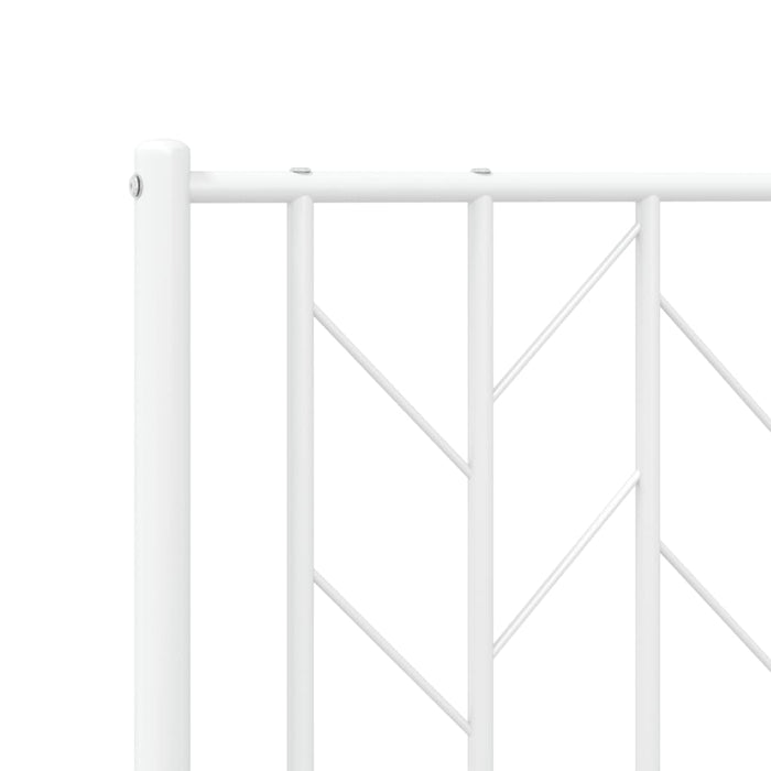 Tăblie de pat de schimb metalică, alb, 193 cm WALTI