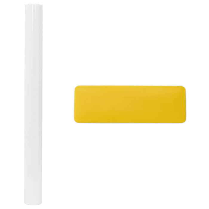 Folie fereastră, 3 buc., statică/mată, alb, PVC WALTI