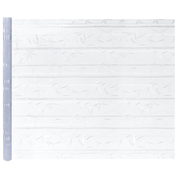 Folie fereastră, 4 buc., mată, model bambus, PVC WALTI