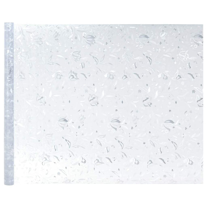 Folie fereastră, 2 buc., mată, model floral, PVC - WALTI WALTI