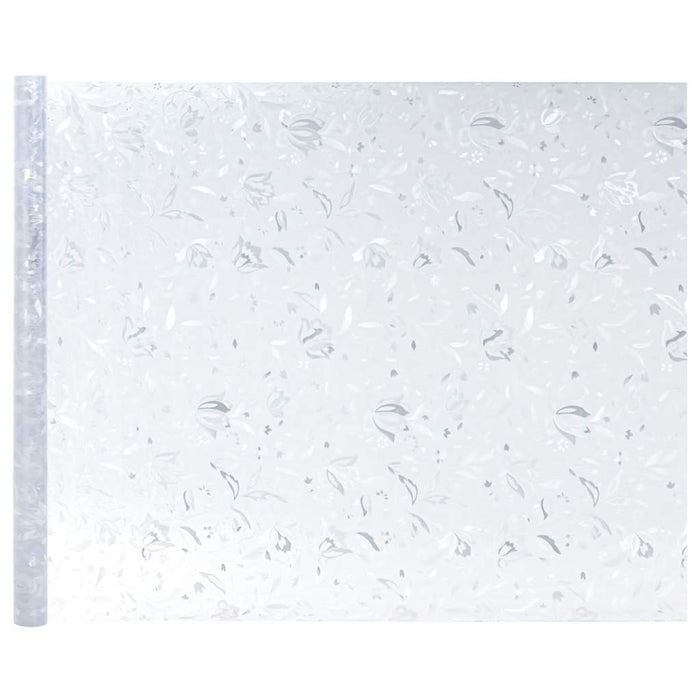 Folie fereastră, 2 buc., mată, model floral, PVC - WALTI WALTI