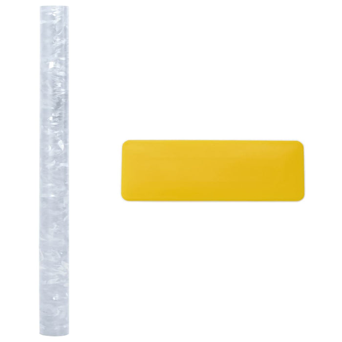 Folie fereastră, 2 buc., mată, model floral, PVC - WALTI WALTI