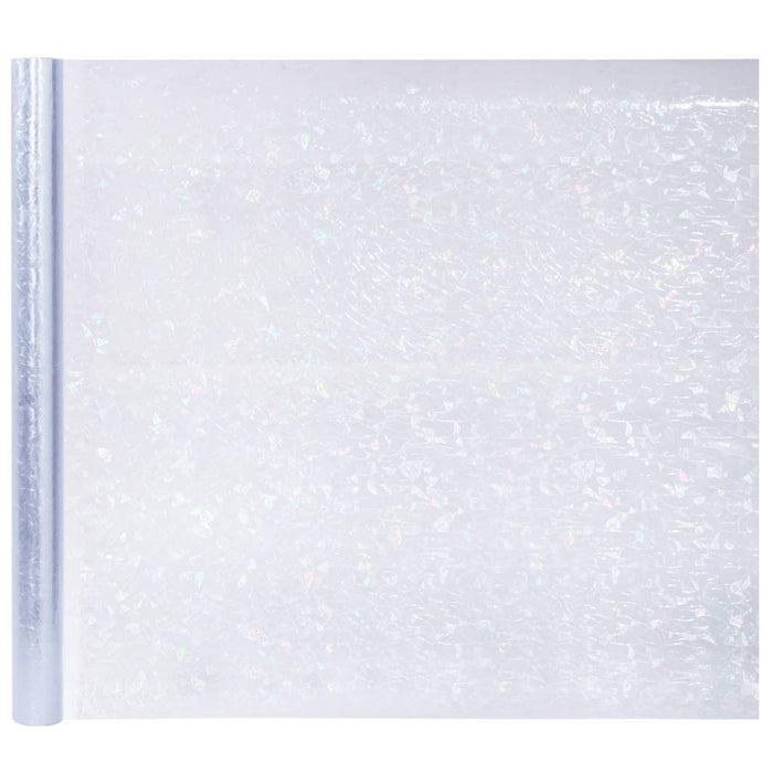 Folie fereastră, 5 buc., mată, model curcubeu 3D, PVC - WALTI WALTI
