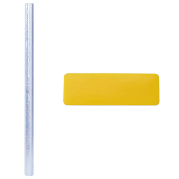 Folie fereastră, 5 buc., mată, model curcubeu 3D, PVC - WALTI WALTI