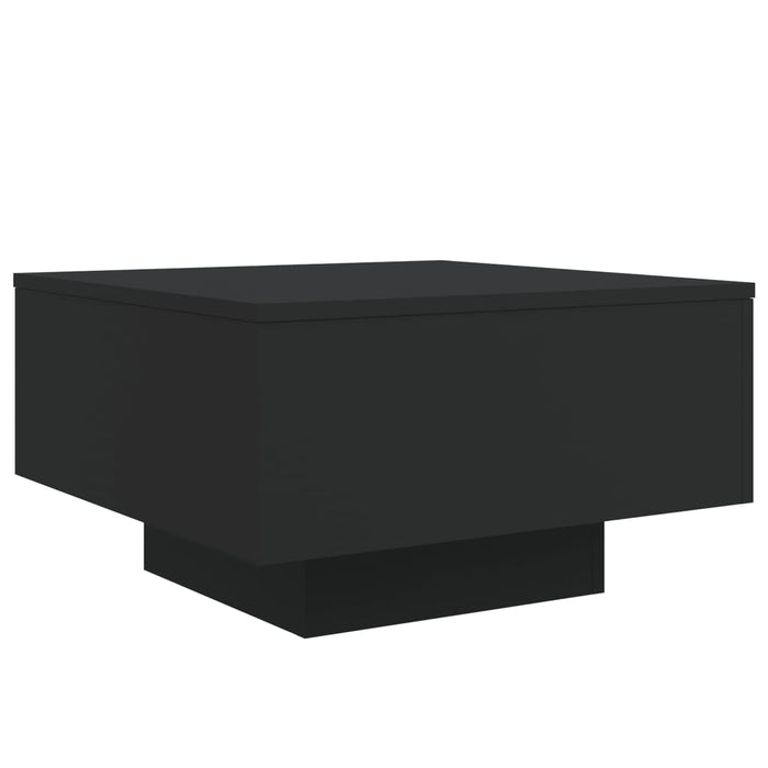 Măsuță de cafea cu lumini LED, negru, 55x55x31 cm - WALTI WALTI