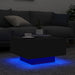Măsuță de cafea cu lumini LED, negru, 55x55x31 cm - WALTI WALTI