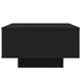 Măsuță de cafea cu lumini LED, negru, 55x55x31 cm - WALTI WALTI
