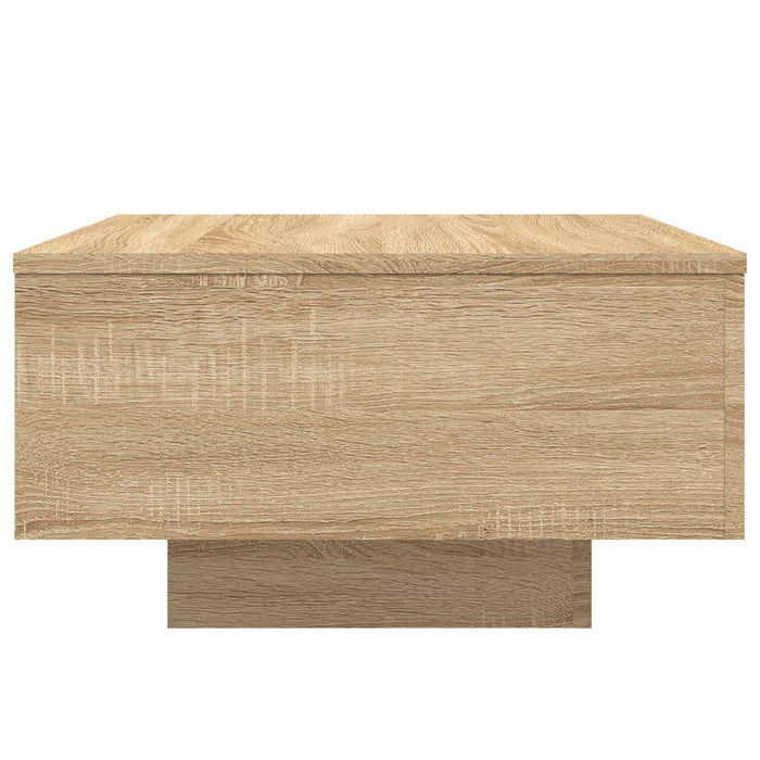 Măsuță de cafea cu lumini LED, stejar sonoma, 55x55x31 cm - WALTI WALTI