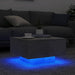 Măsuță de cafea cu lumini LED, gri beton, 55x55x31 cm - WALTI WALTI