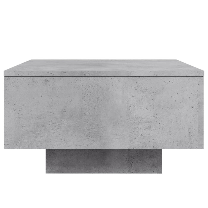 Măsuță de cafea cu lumini LED, gri beton, 55x55x31 cm - WALTI WALTI