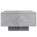 Măsuță de cafea cu lumini LED, gri beton, 55x55x31 cm - WALTI WALTI